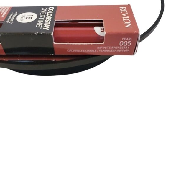 Revlon Colorstay Overtime Lipcolor 005 Infinite Raspberry 16 Hr Wear W/Vitamin E - Picture 3 of 6